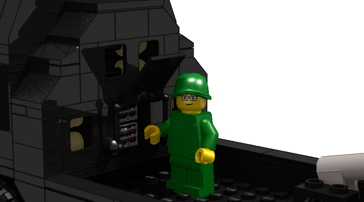 LEGO MOC - Конкурс LDD 'Военная техника XX-го века' - Зенитная ракетная система С-300ПС: Система автономного электропитания.