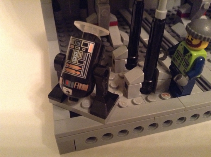 LEGO MOC - Новогодний Кубик 3015 - Завтра была война...: Вот такой вот прожектор)