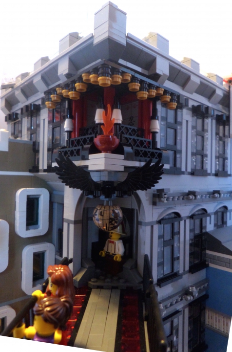LEGO MOC - Новогодний Кубик 3015 - Празднование Нового года в городе будущего