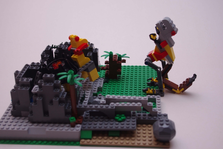 LEGO MOC - Мир Юрского периода - Один день из жизни аллозавра: -Нееееет, теперь я вымру((