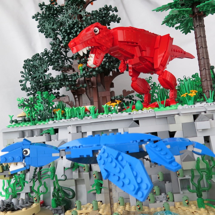 LEGO MOC - Мир Юрского периода - Три стихии: Он рычит!