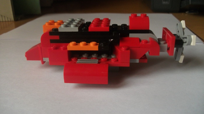 LEGO MOC - Погружение - Моя подводная лодка: Вид сбоку