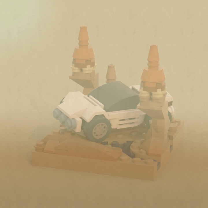 LEGO MOC - Битва Мастеров 'В кубе' - Пересечение ручья в каньоне