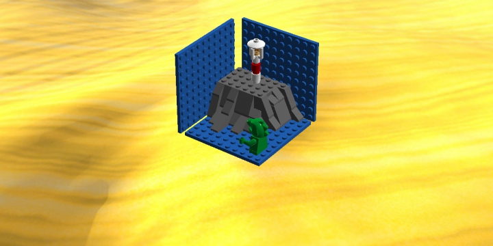 LEGO MOC - Битва Мастеров 'В кубе' - Годзилла атакует!: Это фотография подтверждает, что самоделка укладывается в рамки. И Вы можете в этом убедиться, скачав файл. Спасибо за внимание!