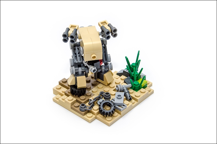LEGO MOC - Битва Мастеров 'В кубе' - DESERT STRIKE: Предназначенный для выполнения операций в странах Южной Азии. Основная задача - первая линия, поиск и уничтожение живой силы противника, а также легкой техники и низколетящих воздушных целей.