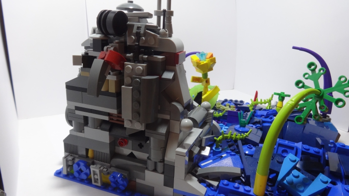 LEGO MOC - Инопланетная жизнь - Кусочек жизни на планете Скаардж: Вид сзади.