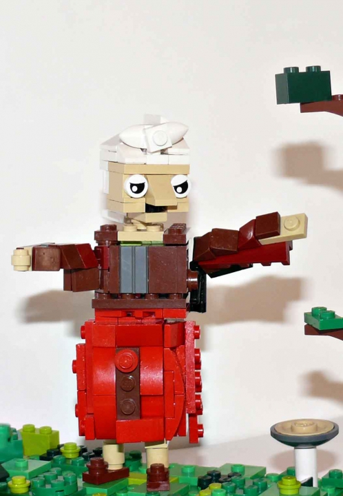 LEGO MOC - Чудеса русских сказок - Баба-Яга ( к сказке 'Царевна-Лягушка'): ...колдует Баба-Яга