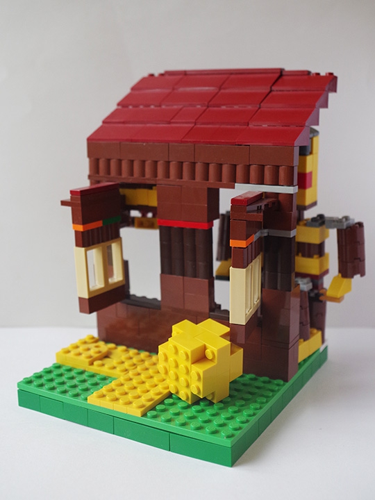 LEGO MOC - Чудеса русских сказок - Колобок: Общий вид.