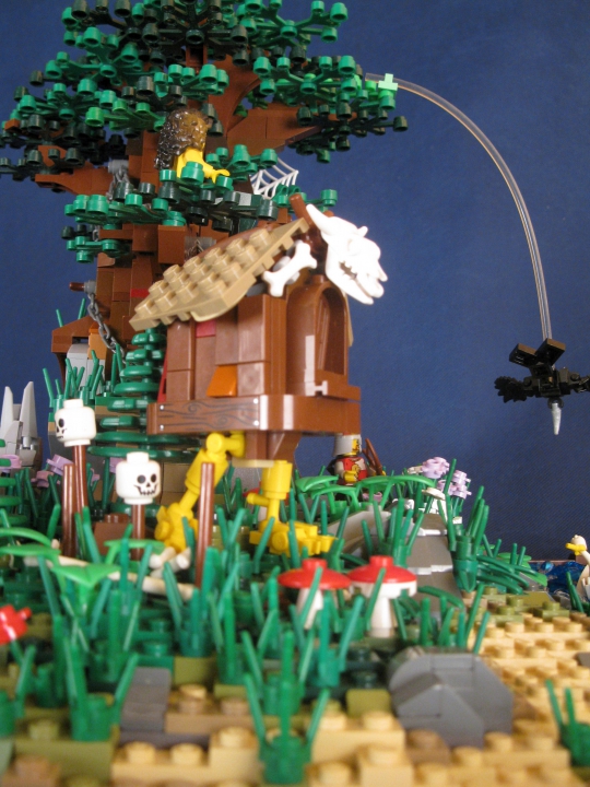 LEGO MOC - Чудеса русских сказок - У Лукоморья дуб: ... и её избушка на курьих ножках