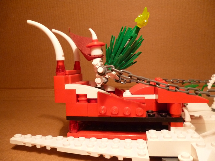 LEGO MOC - Новогодний Кубик 2017 - Скелетонский Дед Мороз: Сани Деда мороза