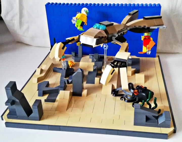 LEGO MOC - Фантастические твари и кто их фантазирует - Алмазный аллигатор : Общий вид