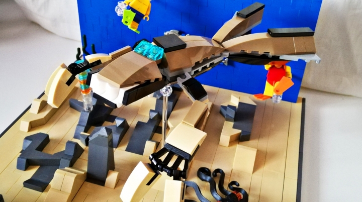 LEGO MOC - Фантастические твари и кто их фантазирует - Алмазный аллигатор 