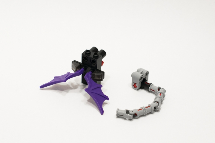 LEGO MOC - Фантастические твари и кто их фантазирует - Летаус, Лестничник и Змеинус: Летаус и Змеинус смотрят, где же Лестничник.