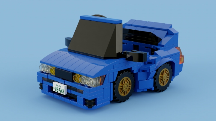 LEGO MOC - 16x16: Чиби - Impact Blue - быстрейшие на Усуи: </i>Позволю себе влезть посреди рассказа, чтобы вы не потерялись в том, кто есть кто и зачем это всё. <br><br />
Мако и Саюки - персонажи написанной и нарисованной Сюити Сигэно манги <a href='https://en.wikipedia.org/wiki/Initial_D'>Initial D</a> об уличных гонщиках, которая за своё долгое существование докатилась не только до одноимённого анимационного сериала, но и удостоилась экранизации ещё до того, как подобный тренд стал популярным среди голливудских режиссёров.<i>