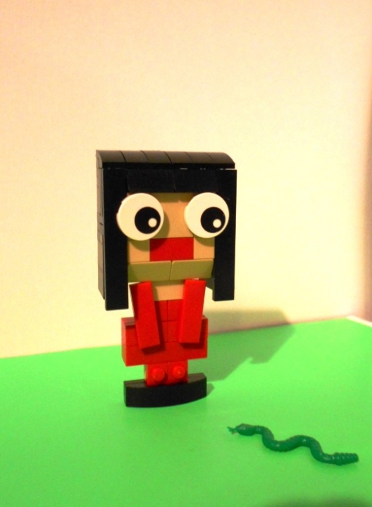 LEGO MOC - 16x16: Чиби - В ужасе: Вот как она испугалась!