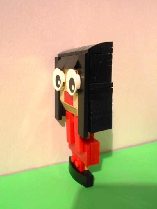 LEGO MOC - 16x16: Чиби - В ужасе: Аж глаза на лоб вылезли!