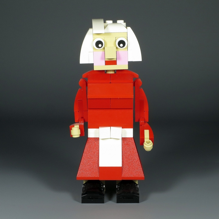 LEGO MOC - 16x16: Чиби - Babushka, Dedushka & Kolobok: </i>Babuska was old but beautiful!<br><i><br />
(Бабушка тоже была старенькой, но ещё красивой.)