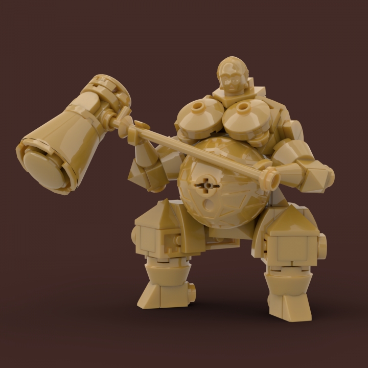 LEGO MOC - 16x16: Поединок - Sunbro VS Fat Guy from DARK SOULS: Палач Смоуг - огромный мужик в не менее огромной броне, с огромным молотом в виде перечницы. Он мог бы стать одним из Четырех Рыцарей Гвина - супер-элитного отряда драконоборцев (одним из которых был его приятель Орнштейн), но не прошел допинг-пробу - чтобы стать сильнее, он подсыпал себе в пищу молотые кости своих жертв. <br />
А вообще, если закрыть глаза на его каннибализм - он довольно приятный парень. И побежденного вами Орнштейна жестоко добьет, и колонны, которые мешают нормально наблюдать за противниками, к чертям разнесет.