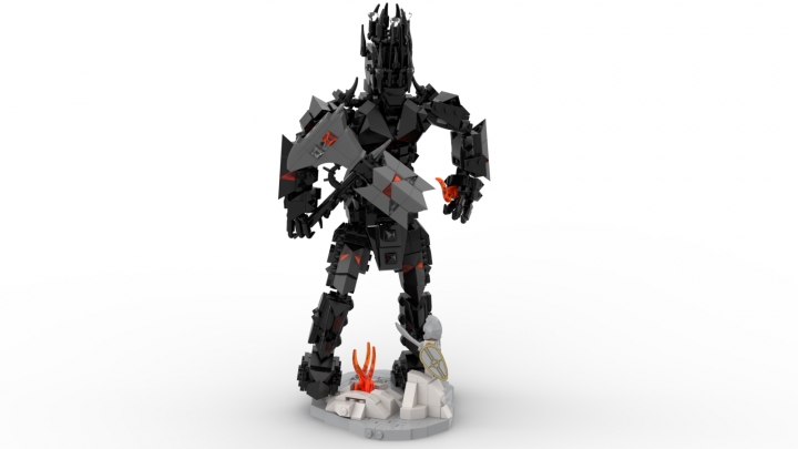 LEGO MOC - 16x16: Поединок - Сильмариллион. Моргот против Финголфина.