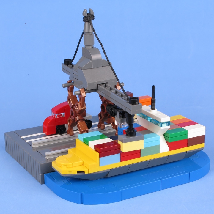 LEGO MOC - 16x16: Микро - МорПорт: Приплывайте ещё!