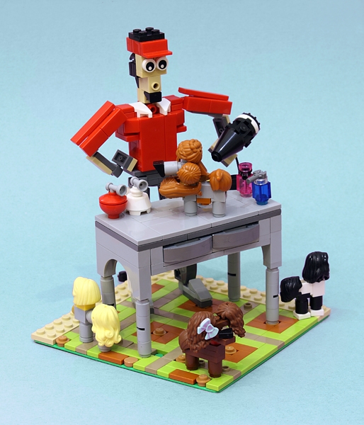 LEGO MOC - LEGO-конкурс 16x16: 'Все работы хороши' - Грумер и его посетители.