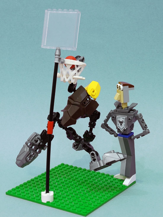 LEGO MOC - LEGO-конкурс 16x16: 'Киберпанк' - Робот играет в баскетбол