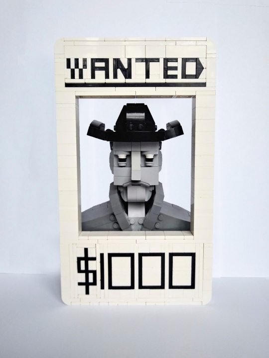 LEGO MOC - LEGO-конкурс 16x16: 'Вестерн' - Плакат 'Разыскивается'