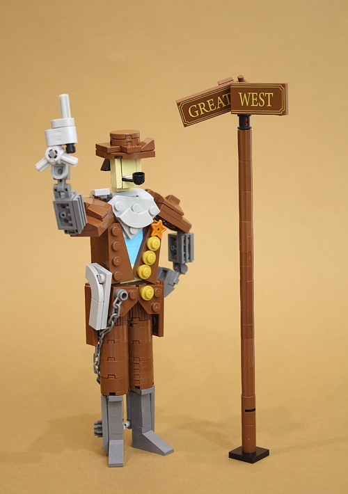 LEGO MOC - LEGO-конкурс 16x16: 'Вестерн' - Блюститель порядка.: Только шериф будет стрелять в этом городе!