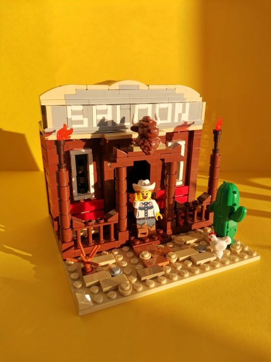 LEGO MOC - LEGO-конкурс 16x16: 'Вестерн' - SALOON: В лучах заходящего солнца☀️<br />
<br />
Спасибо за внимание! 