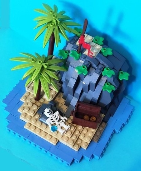 LEGO MOC - LEGO-конкурс 24x24: 'Пираты' - Последний  аквамарин: А вот и пират. 