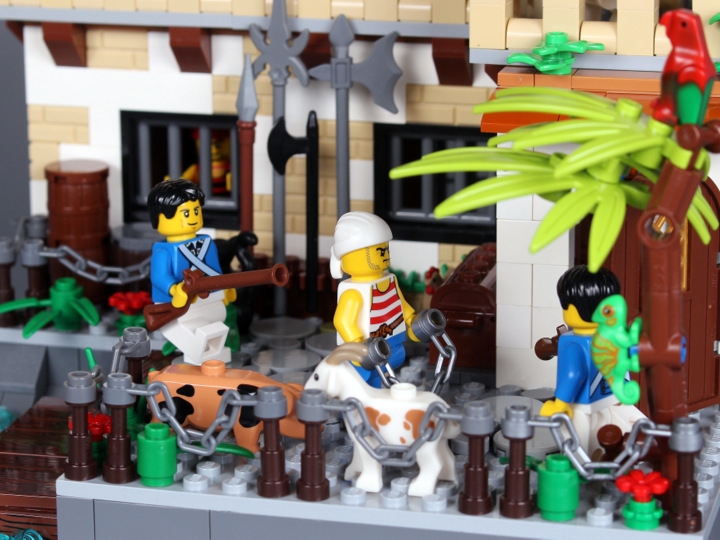 LEGO MOC - LEGO-конкурс 24x24: 'Пираты' - Форт 'Южный': Ещё один свежепойманный пират.