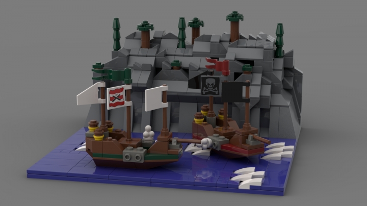 LEGO MOC - LEGO-конкурс 24x24: 'Пираты' - Морское сражение