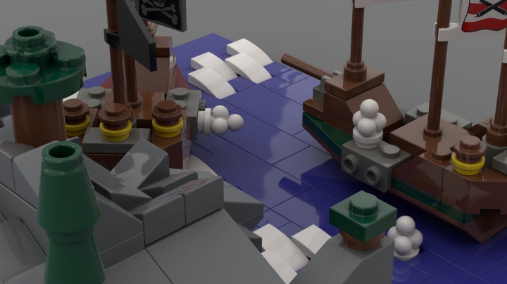 LEGO MOC - LEGO-конкурс 24x24: 'Пираты' - Морское сражение