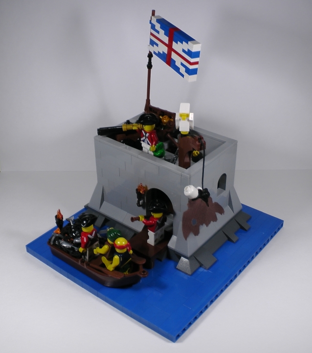 LEGO MOC - LEGO-конкурс 24x24: 'Пираты' - Бомба для губернатора или Драма на КПП: Ещё два общих вида самоделки. К сожалению, качество этих фотографий ниже, чем у остальных.