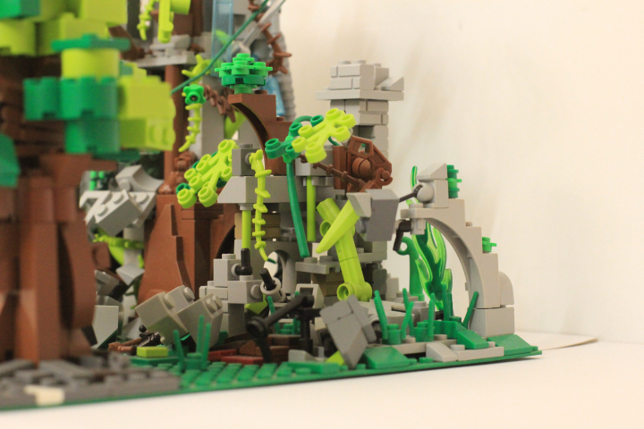 LEGO MOC - LEGO-конкурс 'Светлое будущее' - Будущее для земли...: А здесь можно разглядеть <br />
Здание, видимо частное,<br />
Но с трудом 