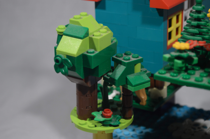 LEGO MOC - LEGO-конкурс 'Светлое будущее' - Парящая дача: Сад здесь тоже есть