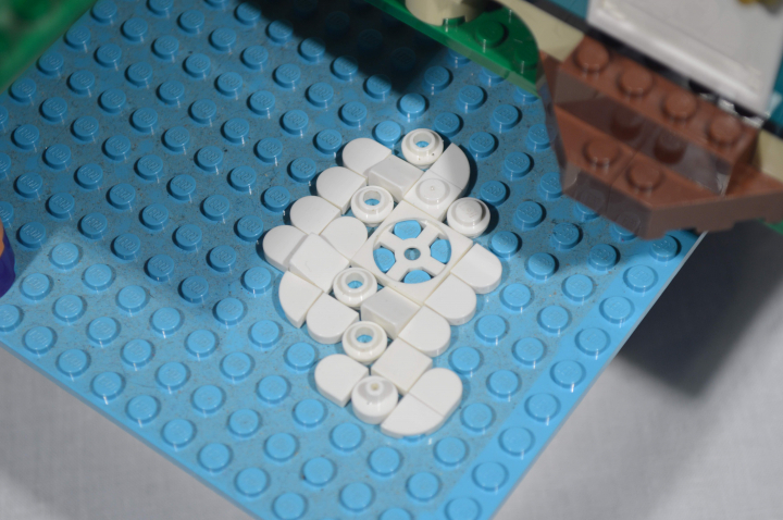 LEGO MOC - LEGO-конкурс 'Светлое будущее' - Парящая дача: Далеко внизу проплывает облако. А что будет, если на него прыгнуть?