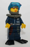 LEGO alp023 Cam with Black Flippers, Mission Deep Sea