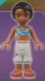 LEGO frnd072 Friends Joanna, White Cropped Trousers, Dark Azure Bikini Top