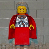 LEGO vik028 Viking Red Chess Queen - Portions may be Glued